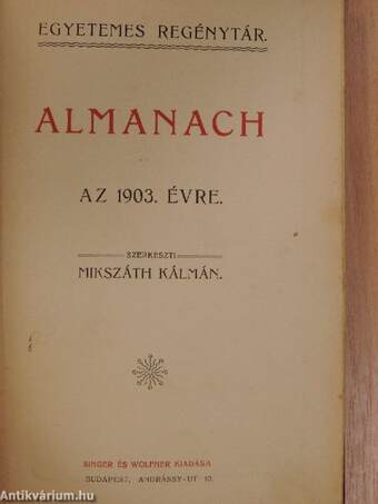 Almanach az 1903. évre