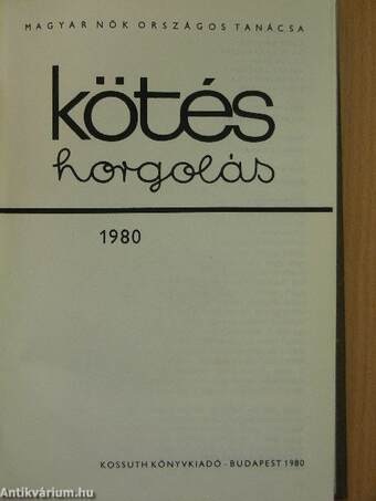 Kötés-horgolás 1980