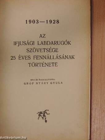 Az Ifjusági Labdarugók Szövetsége 25 éves fennállásának története