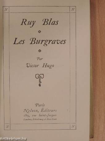 Ruy Blas/Les Burgraves