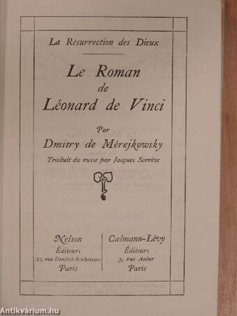 Le Roman de Léonard de Vinci