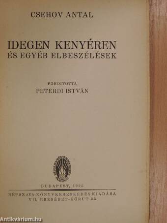 Idegen kenyéren