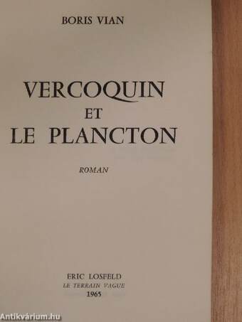 Vercoquin et le plancton