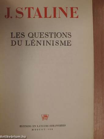 Les questions du léninisme