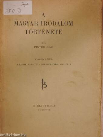 A magyar irodalom története II. (töredék)