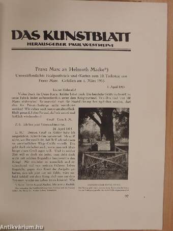 Das Kunstblatt Marz 1926