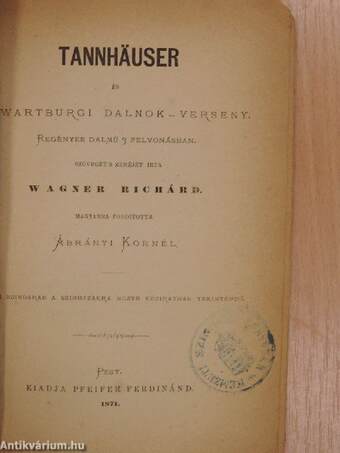 Tannhäuser és a Wartburgi dalnok-verseny