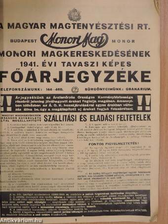 Monori Mag 1941. tavasz