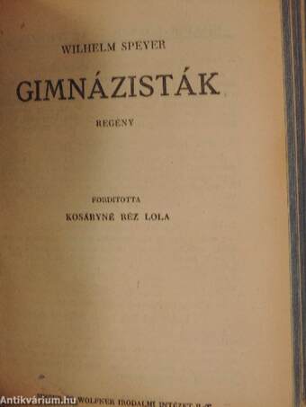 Mi, huszonketten.../Copperfield Dávid/Selmeci diákok/Gimnázisták