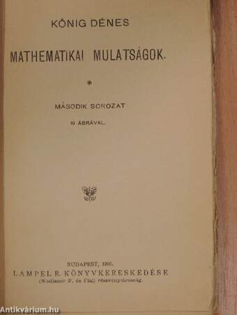 Mathematikai mulatságok II.