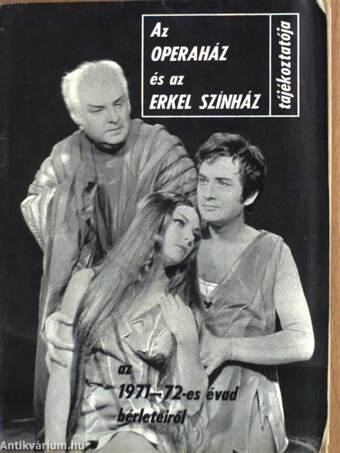 Az Operaház és az Erkel Színház tájékoztatója az 1971-72-es évad bérleteiről
