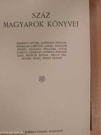 Száz magyarok könyvei VII.