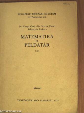 Matematika és példatár I/2.