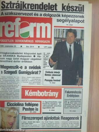 Reform 1988-1989. (nem teljes évfolyamok)