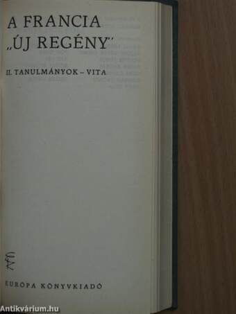 A francia "új regény" I-II.