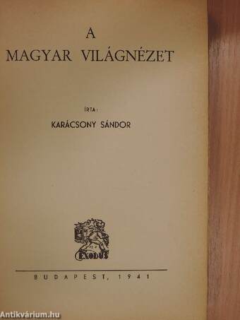 A magyar világnézet