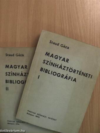 Magyar színháztörténeti bibliográfia I-II.