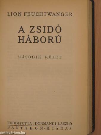 A zsidó háború I-II.