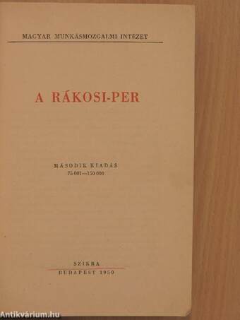 A Rákosi-per