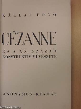 Cézanne és a XX. század konstruktív művészete