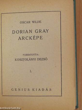 Dorian Gray arcképe I-II.