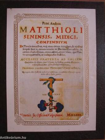 Petri Andreae Matthioli senensis, medici, compendium