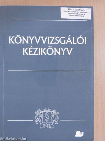 Könyvvizsgálói kézikönyv