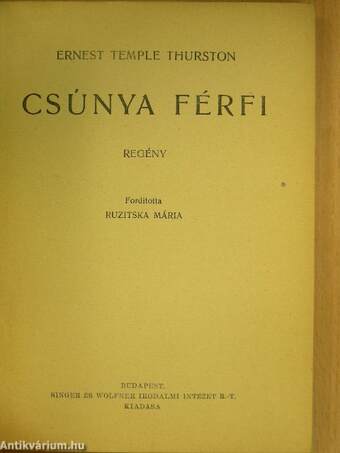 Csúnya férfi