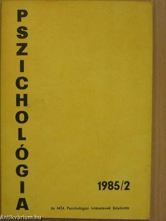 Pszichológia 1985/2.