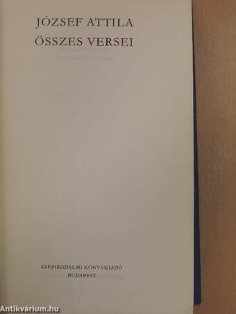 József Attila összes versei