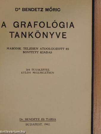 A grafológia tankönyve