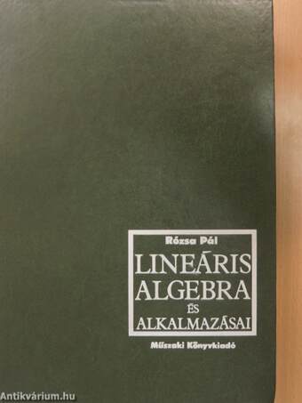 Lineáris algebra és alkalmazásai