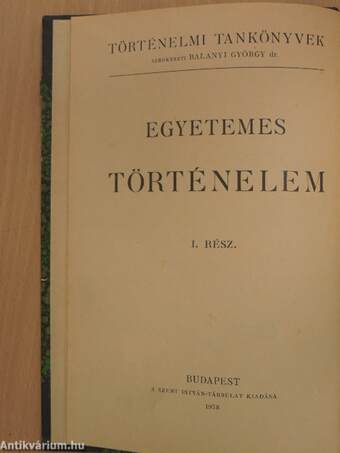 Egyetemes történelem I-III.