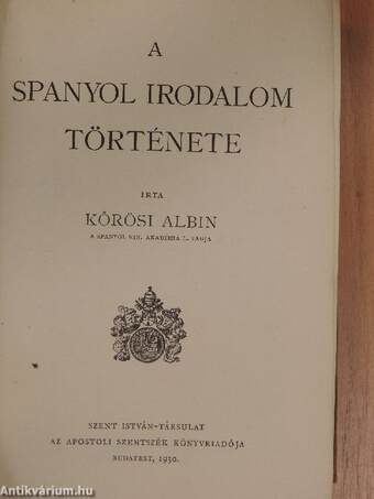 A spanyol irodalom története