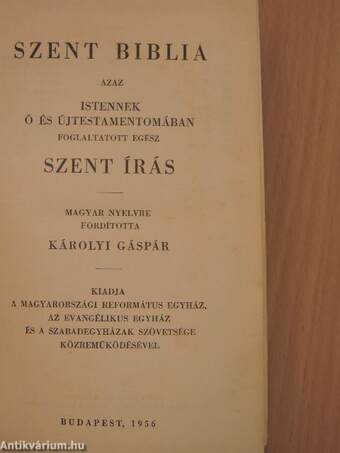 Szent Biblia