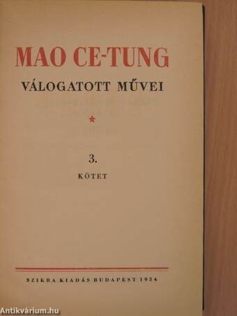 Mao Ce-Tung válogatott művei 3.