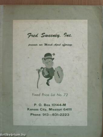 Fred Sweeney Inc. - Fixed Price List No. 72.