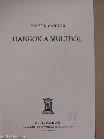 Hangok a multból