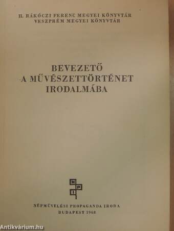 Bevezető a művészettörténet irodalmába