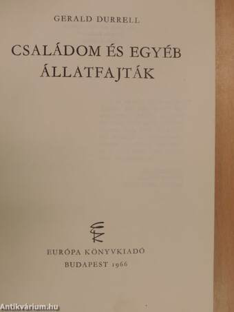 Családom és egyéb állatfajták 