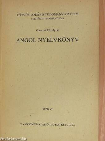 Angol nyelvkönyv