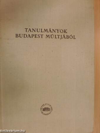 Tanulmányok Budapest múltjából XV.