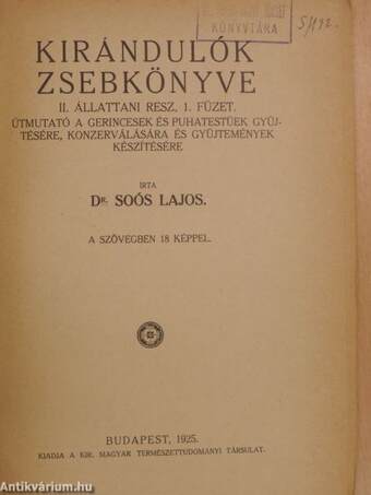 Kirándulók zsebkönyve II/1-2.