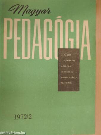 Magyar Pedagógia 1972/2.