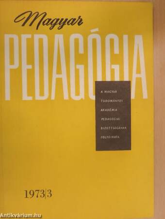 Magyar Pedagógia 1973/3.