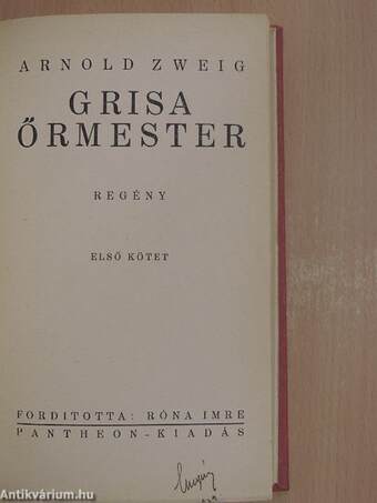 Grisa őrmester I-II.