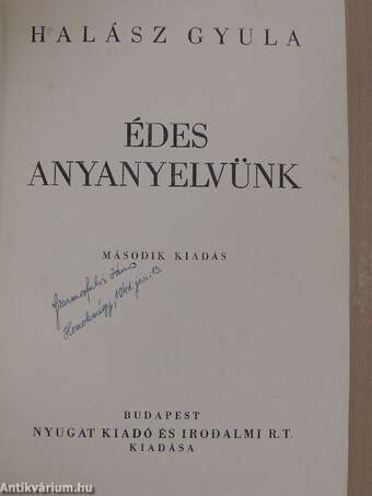 Édes anyanyelvünk