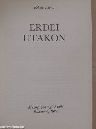 Erdei utakon