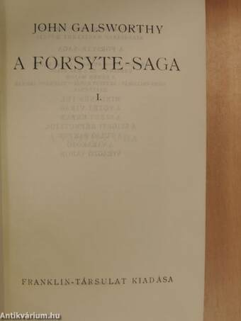 A Forsyte-Saga I-II.