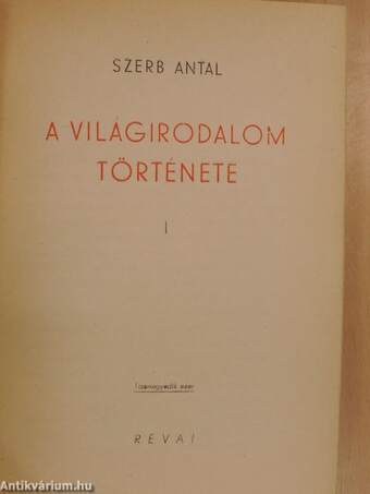 A világirodalom története I-III.